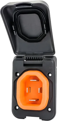 Vista 4 de SmartPlug B50ASSYPB - Conector y entrada de alimentación de muelle de 50 amperios, resistente a la intemperie, para caravana, cámper y barco