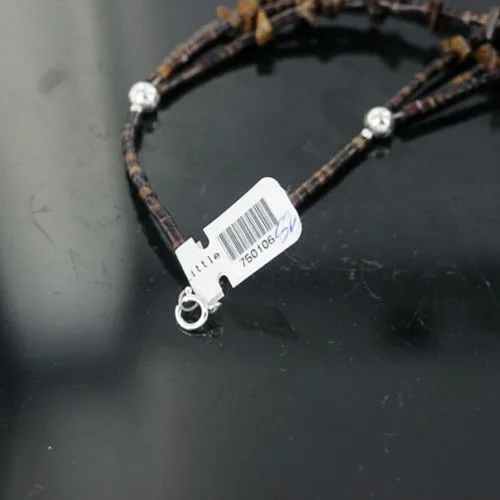Vista 2 de $480Tag Certificado 3 Strand Silver Navajo Turquesa Tigers Eye Collar 390674529018 Hecho por Loma Siiva, Metal Piedra, turquesa estabilizada