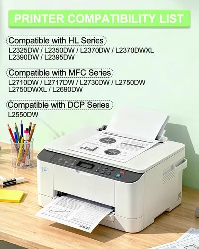 Vista 2 de greencycle TN760 Cartucho de tóner compatible con Brother TN-760 TN730 TN-730 Uso con impresora HL-L2350DW HL-L2395DW HL-L2390DW MFC-L2750DW