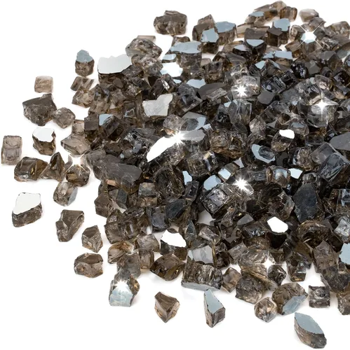 Vista 14 de Stanbroil - Vidrio de fuego de 10 libras – Cristal de fuego templado reflectante de 1/2 pulgada para chimenea de hoguera, azul Pacífico reflectante