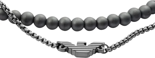 Vista 2 de Emporio Armani Men's Antique Gold-Tone Chain-Link Bracelet (Model EGS2762251)