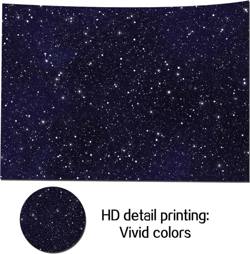 Vista 3 de HQM Telones de fondo de fotografía estrellada del universo del espacio del cielo nocturno para niños, niños o niñas, decoración de fiesta