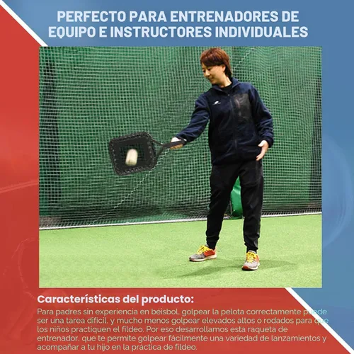Vista 6 de Raqueta de béisbol para bolas voladoras: Raqueta Fungo de béisbol/Raqueta de béisbol para entrenadores y padres para ayudar a los jugadores a