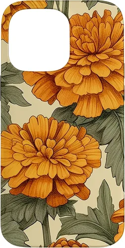 Vista 21 de Watercolor Marigold Flower Case for iPhone 16
