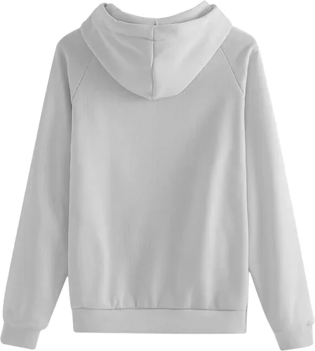 Vista 6 de Women Raglan Sleeve Hoodies Oversized Pullover Tops Basic Athletic Fit Hooded Sweatshirts Trendy Y2K Hoodie Shirts