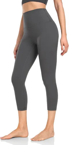 Vista 2 de HeyNuts Essential 34 Leggings with Drawstring, Buttery Soft Tummy Control Capri Pant for Training 21