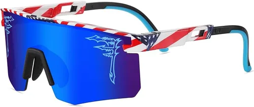Vista 14 de ACEXPNM Gafas de sol de béisbol de dos tamaños UV400 para adultos, niños y jóvenes, hombres y mujeres, para deportes al aire libre