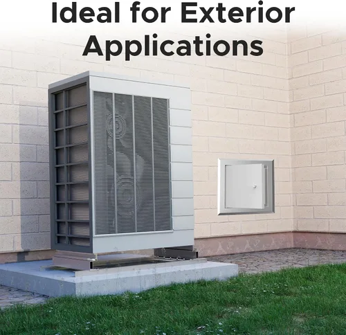 Vista 4 de Best AMZ-BA-LT-4000 - Puerta de acceso de aluminio aislada de 30 x 30 pulgadas, panel de acceso exterior ligero con junta de neopreno, resistente a
