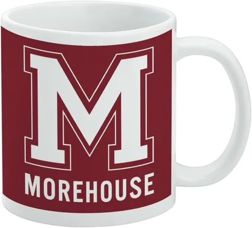 Vista 349 de Taza de cerámica con el logotipo principal de la Universidad Rider, taza de regalo novedosa para café, té y bebidas calientes, 11oz, blanca