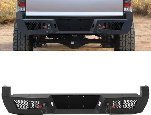Vista 12 de Parachoques delantero y trasero todoterreno para Toyota Tacoma 2005-2015 Juego de parachoques de cabrestante resistente para Tacoma de 2ª