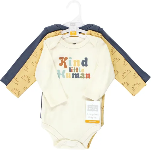 Vista 62 de Hudson Baby Body unisex de algodón de manga larga para bebé, leopardo rosa rojo