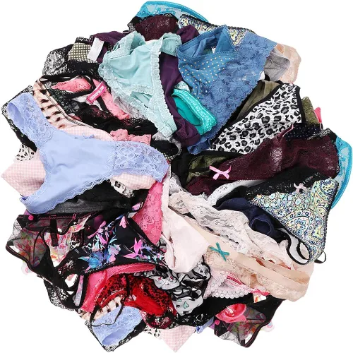 Vista 6 de UWOCEKA Tangas sexys para mujer, ropa interior sexy con espalda en T, paquete de 20 unidades de tanga con cuerdas G