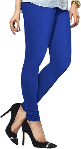 Vista 34 de ladyline Leggings Churidar elásticos de algodón para mujer Extra largos de longitud completa de cintura alta Talla regular y grande Pantalones