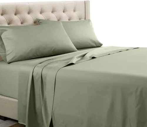 Vista 11 de Royal Tradition Juego de 2 fundas de almohada estándar de 600 hilos, 100% algodón, color beige