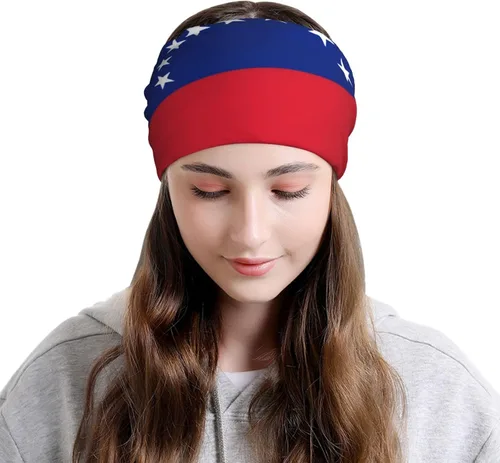 Vista 5 de Gorros de gorro con bandera, gorro de calavera haitiano, bufanda para mujeres y hombres