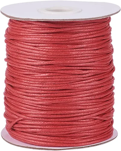 Vista 38 de Cordón de algodón encerado aguamarina de 100 yardas, hilo trenzado para cuentas de cordón de pulsera, collar de alambre de 0.039 pulgadas