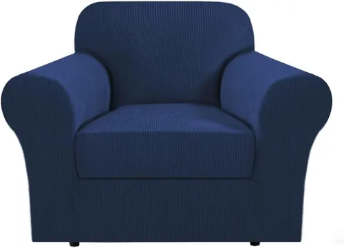 Vista 27 de H.VERSAILTEX - 2 fundas protectoras de licra suave Jacquard para respaldo de silla, lavable a máquina