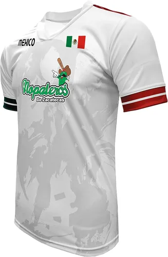 Vista 2 de Jersey México Nopaleros de Zacatecas 100% Poliéster BlancoGris_Hecho en México