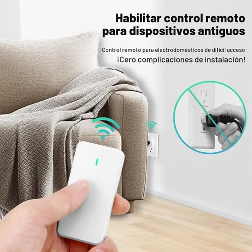 Vista 3 de Toma de interruptor remoto, enchufe de salida de control remoto de 15 A/1500 W con interruptor, interruptor de luz inalámbrico de encendido/apagado