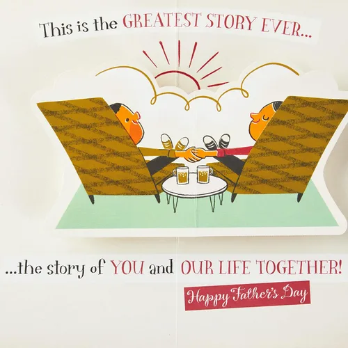 Vista 6 de Hallmark Tarjeta del día del padre para marido (dibujos animados lindos, nuestra vida juntos)