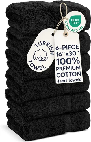 Vista 107 de Chakir Turkish Linens - Toallas turcas de 100% algodón, suaves y absorbentes (juego de 3 toallas personalizables, color aguamarina)