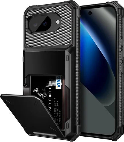Vista 16 de Vofolen Funda tipo cartera para Moto G Play 2025 con tarjetero de doble capa, resistente, a prueba de golpes, protección contra caídas, tapa oculta