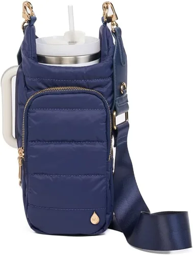 Vista 13 de WanderFull® Ranura con cremallera original HydroBag® HANDLE™ para mango, soporte para botella de agua cruzado manos libres y accesorios para vasos