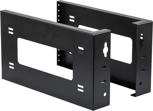 Vista 7 de RIVECO Rack de marco abierto 4U para montaje en pared y soporte de escritorio, no requiere montaje, rack de servidor para equipos de red y datos AV