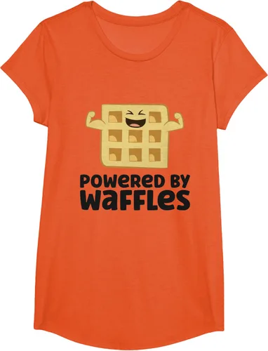 Vista 40 de Camiseta de gofres para el desayuno con diseño de gofres, Blanco, S
