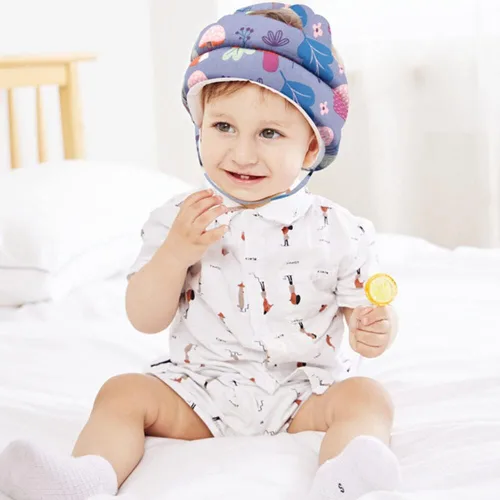 Vista 7 de Casco de bebé para gatear caminando, casco de bebé sin golpes, suave protector de cabeza de bebé, protección para la cabeza para bebés niños y niñas