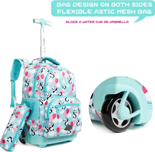 Vista 6 de Mochila con ruedas de 16 pulgadas para niños y niñas