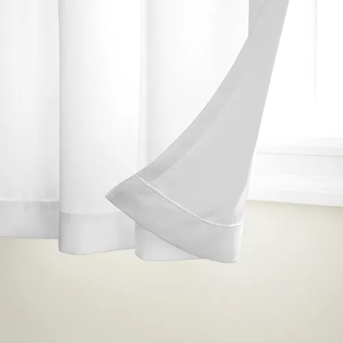 Vista 37 de TOWN & COUNTRY BASICS Cabana Cortinas Sólidas de Peso Pesado para Interiores y Exteriores, Opacidad de Filtrado de Luz con Parte Superior de Ojales