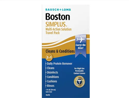 Vista 2 de Bausch & Lomb Boston Simplus Multi-Action Solution Paquete de viaje de 1 onza (paquete de 5)