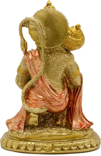 Vista 9 de alikiki Estatua hindú Ramayana Hanuman - 6.1 pulgadas de alto, estatua de dios indio hinduismo, devoto, señor Rama, santuario, altar, decoración