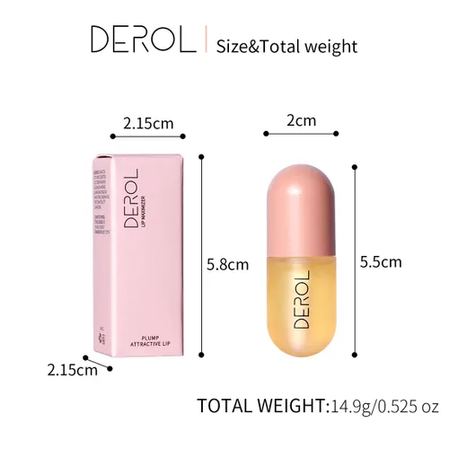 Vista 5 de Plumper labial, natural Lip Plumper, brillo de labios, brillo de labios, brillo de labios, realzador de labios que hace que los labios sean más