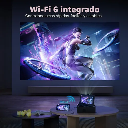 Vista 7 de Pequeño Smart TV, mini TV con pantalla táctil de 7 pulgadas, aplicaciones integradas, compatible con SD, WiFi, Bluetooth, USB, entrada HDMI, TV