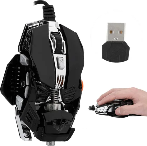 Vista 4 de Diyeeni Gaming Mouse, 8key Ergonomic Mouse, Cool 4color Synchronized Breathing, 1000-1500-2000-2500 Freely Adjustable DPI (USB)