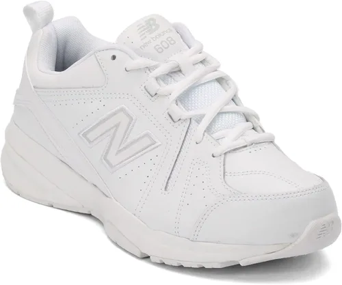 Vista 2 de New Balance 608 V5 Casual Comfort Cross Trainer para hombre Blanco/Blanco