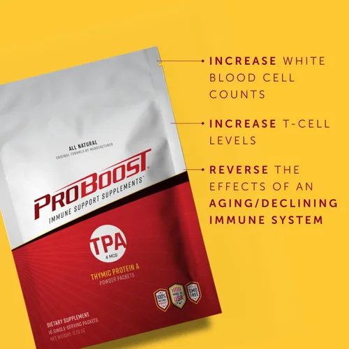 Vista 2 de Thymic Protein A - Paquetes de polvo (4 McG TPA) – Suplemento de apoyo del sistema inmunológico – Fórmula totalmente natural, sin OMG – 10 paquetes