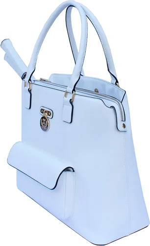Vista 2 de Court Couture Monte Carlo Bolsa de Tenis/Pickleball Blanco