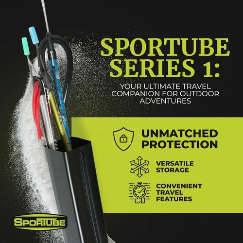 Vista 2 de Sportube Estuche de esquí serie 1 – Funda protectora de viaje para un par de esquís alpinos y equipo o dos pares de esquís nórdicos