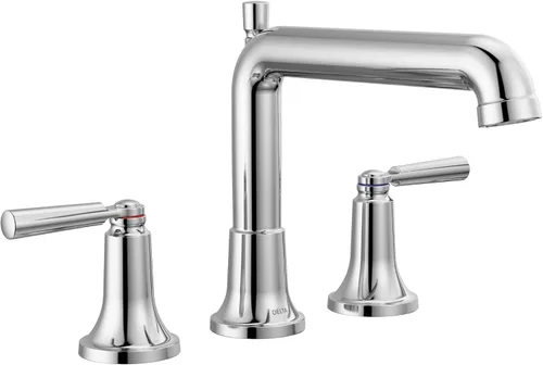 Vista 6 de Delta Saylor T2736-CZ - Grifo de bañera de oro cepillado, bronce champán T2736-CZ (válvula no incluida)