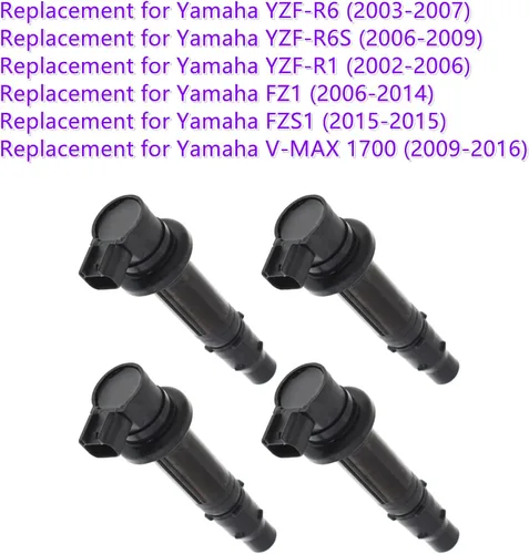 Vista 5 de GXYWADY Bobina de encendido 5VY-82310-00 de repuesto para Yamaha FZ1 V-MAX 1700 YZF-R1 YZF-R6 5VY823100000