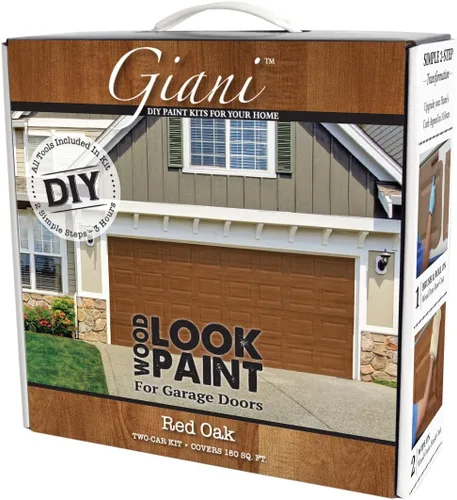 Vista 8 de Kit de pintura con aspecto de madera para puertas de garaje (Nogal Negro)