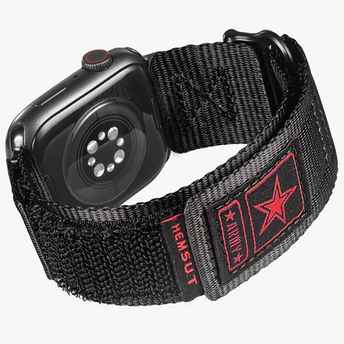 Vista 17 de Hemsut Compatible con Correa de Apple Watch, Correa Deportiva de Nylon Super Resistente con Diseño de Bucle Tejido para iWatch