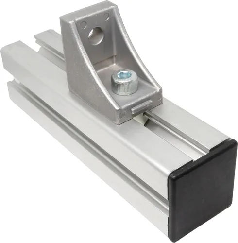 Vista 4 de uxcell Tapa de extrusión de aluminio cuadrada de plástico estándar Negro 0.787x0.787 in 20pcs