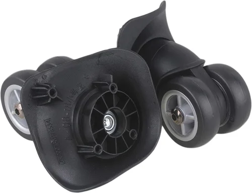 Vista 3 de Doublelife 1 par de repuesto negro equipaje giratorio reparación maleta piezas ruedas ruedas 1.929 in resistente con tornillos
