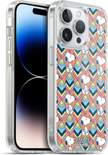 Vista 121 de Head Case Designs Snoopy Deco Dreams - Funda de gel suave con licencia oficial de Peanuts Blue Pattern compatible con Apple iPhone 7 Plus/iPhone 8