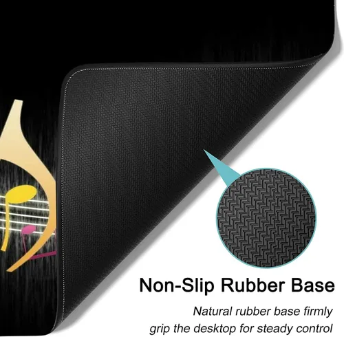 Vista 4 de Alfombrilla grande para mouse, extendida para juegos de 31.5 x 11.8 pulgadas, soporte ergonómico de espuma viscoelástica para teclado