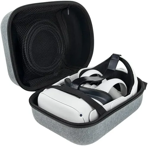 Vista 3 de subeirey Oculus Quest 2 Case with BasicElite Version VR Gaming Controllers Accessories, Virtual Reality Headset Storage Bag, Oculus Quest 2 Carrying